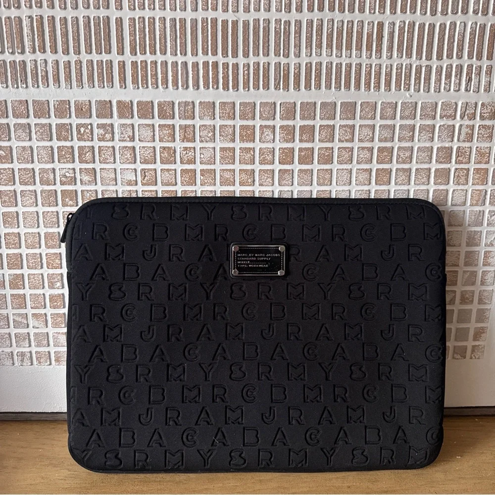 Marc Jacobs Black Laptop Sleeve